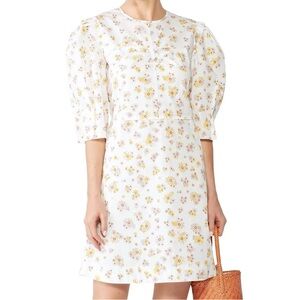 See by Chloe Puff Sleeve Floral Dress